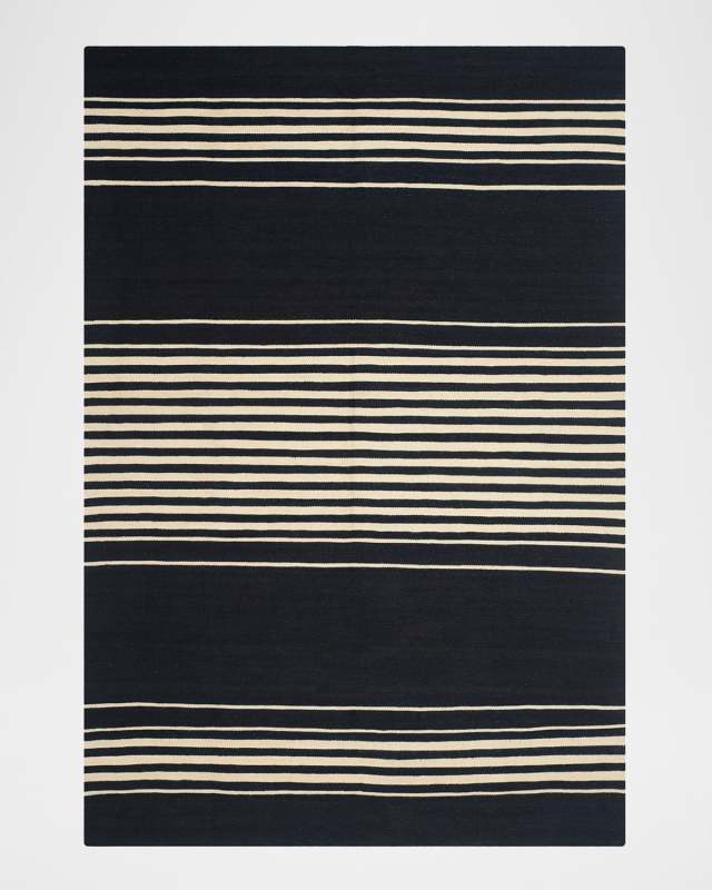 Bluff Point Stripe Hand-Woven Rug, 10' x 14'